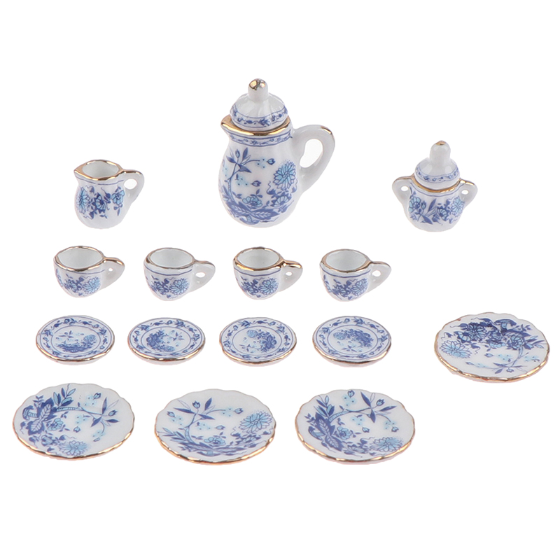 15Pcs 1:12 Miniature Porcelain - огляд і ціна Kids Toys Kitchen Set
