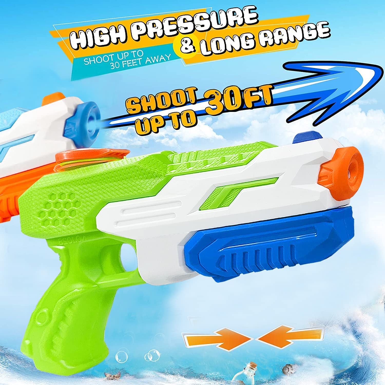 600CC Water Guns Summer Soaker - огляд і ціна Kids Yard Toys