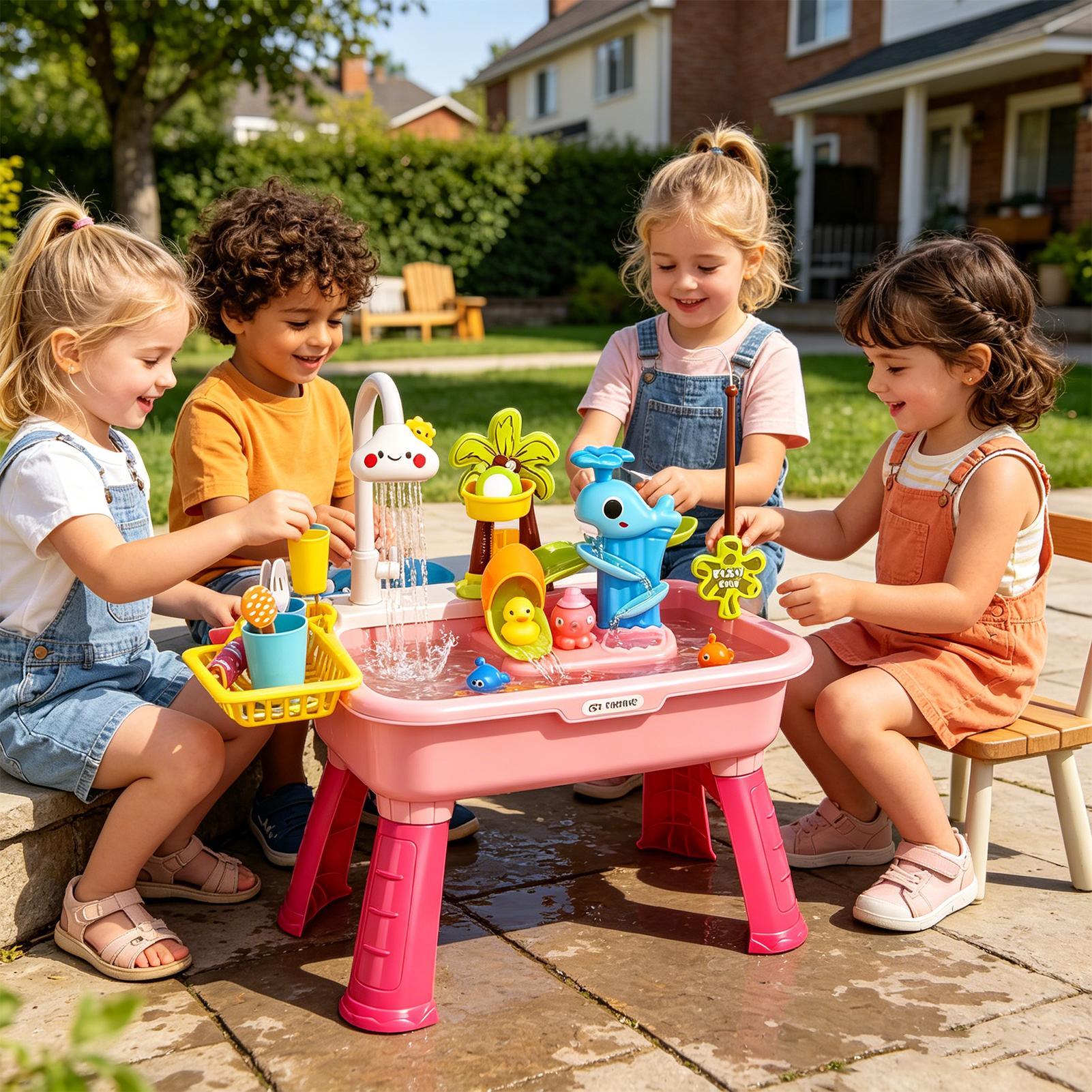 Kids Electric Play Sink with R - огляд і ціна Kids Toys Kitchen Set