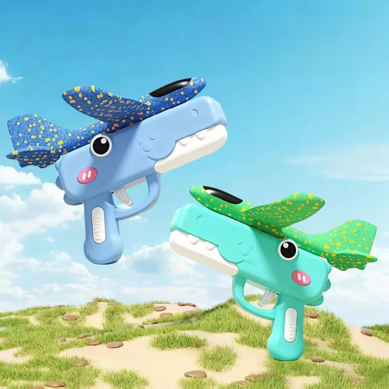 Dinosaur Foam Airplane Launche - огляд і ціна Catapult Launcher Toy